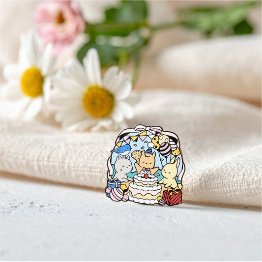 Forest Birthday Party Pin