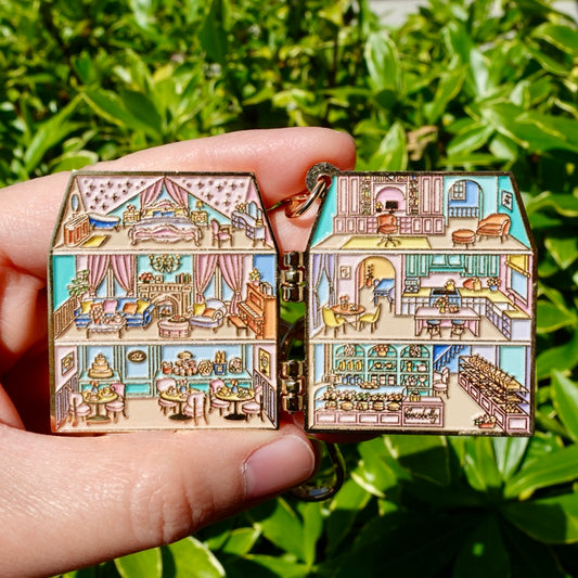 Cocobelly Dollhouse Enamel Keychain