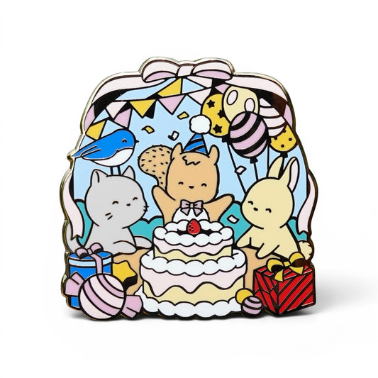 Forest Birthday Party Pin