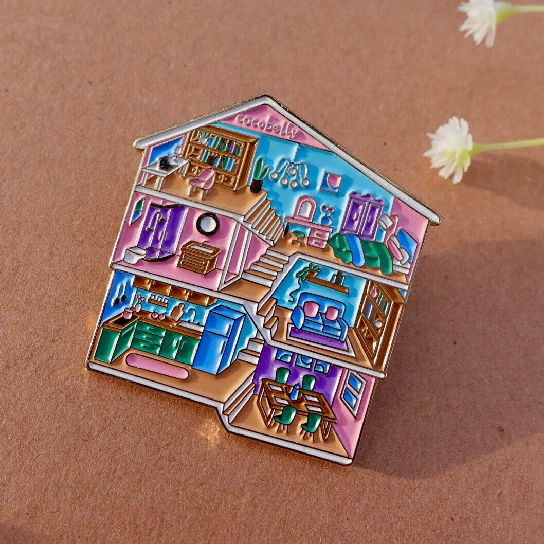 Cocobelly Dollhouse Soft Enamel Pin Magnet