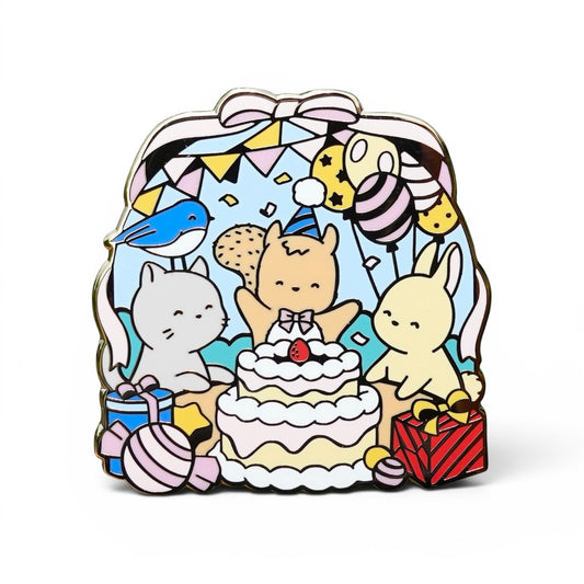 Forest Birthday Party Pin