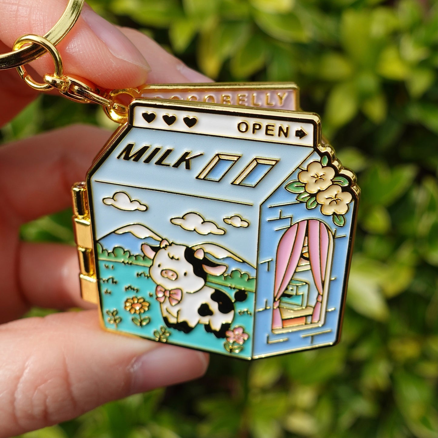 Milk Carton Dollhouse Keychain