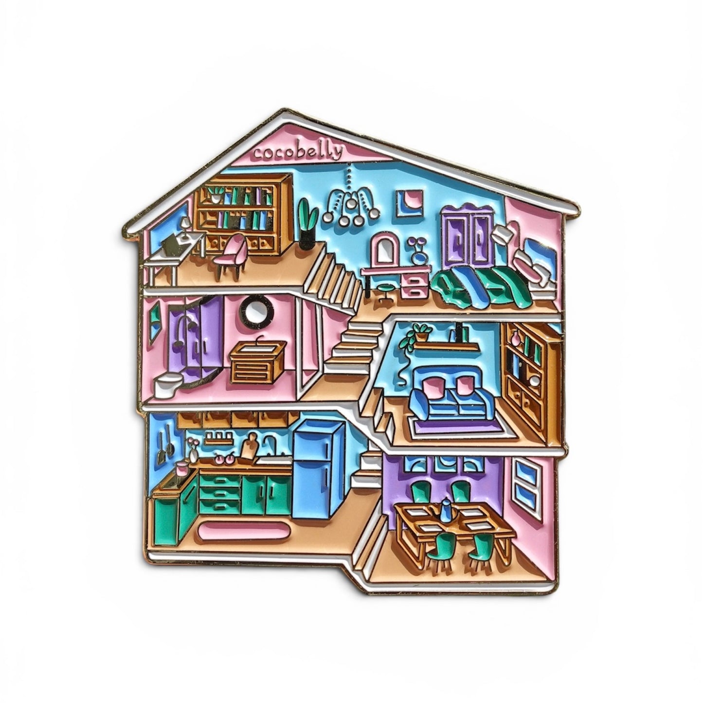 Cocobelly Dollhouse Soft Enamel Pin Magnet