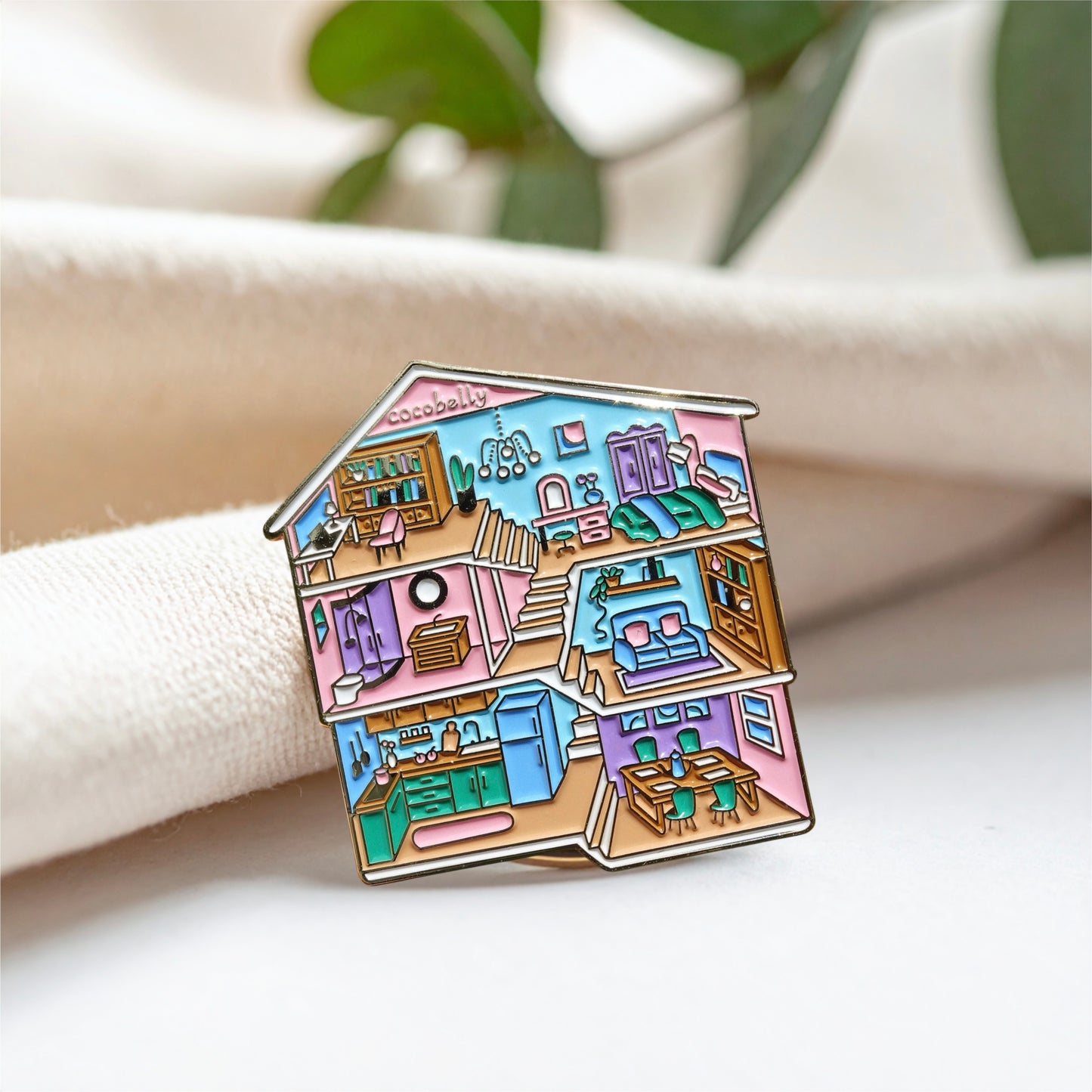 Cocobelly Dollhouse Soft Enamel Pin Magnet