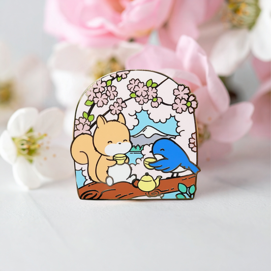 Cocobelly Cherry Blossom Enamel Pin