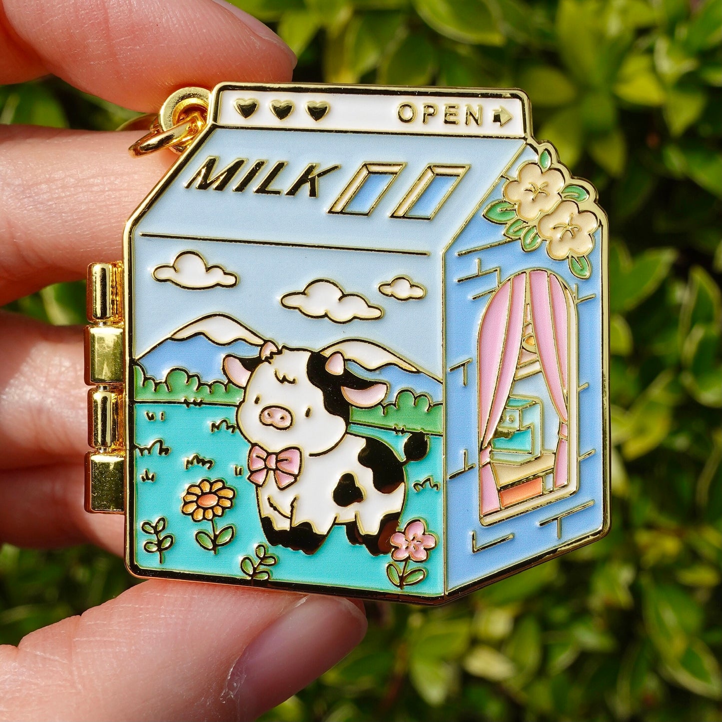 Milk Carton Dollhouse Keychain