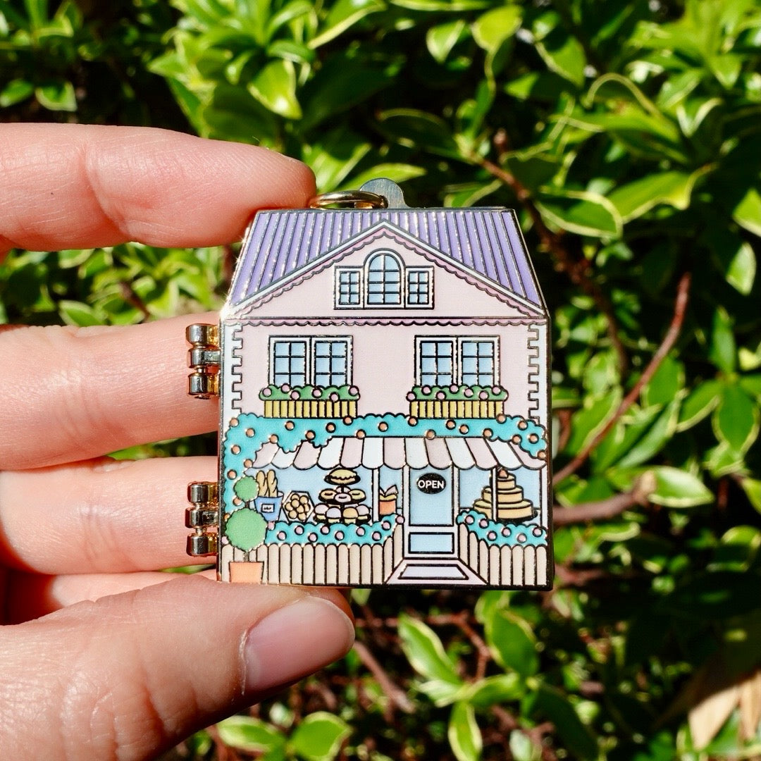 Cocobelly Dollhouse Hinged Enamel Keychain - Limited Edition