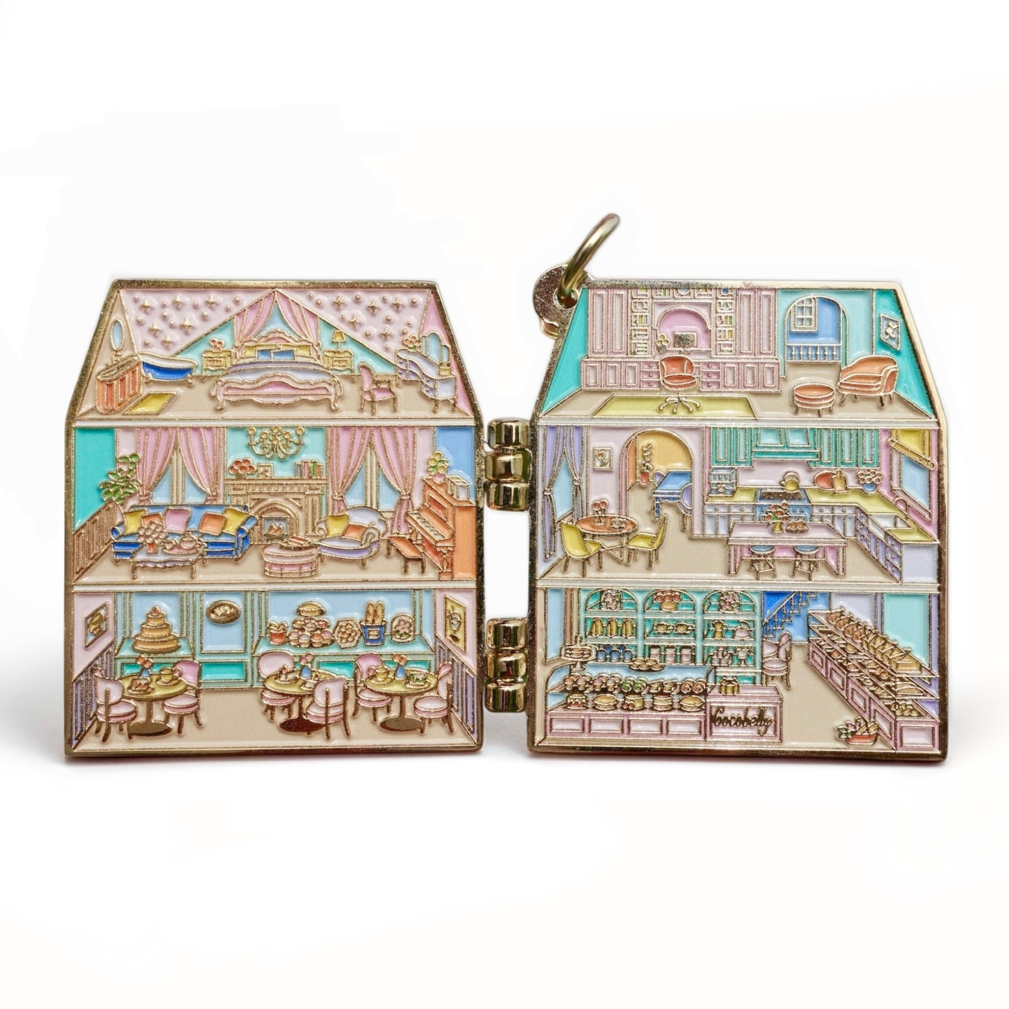 Cocobelly Dollhouse Enamel Keychain