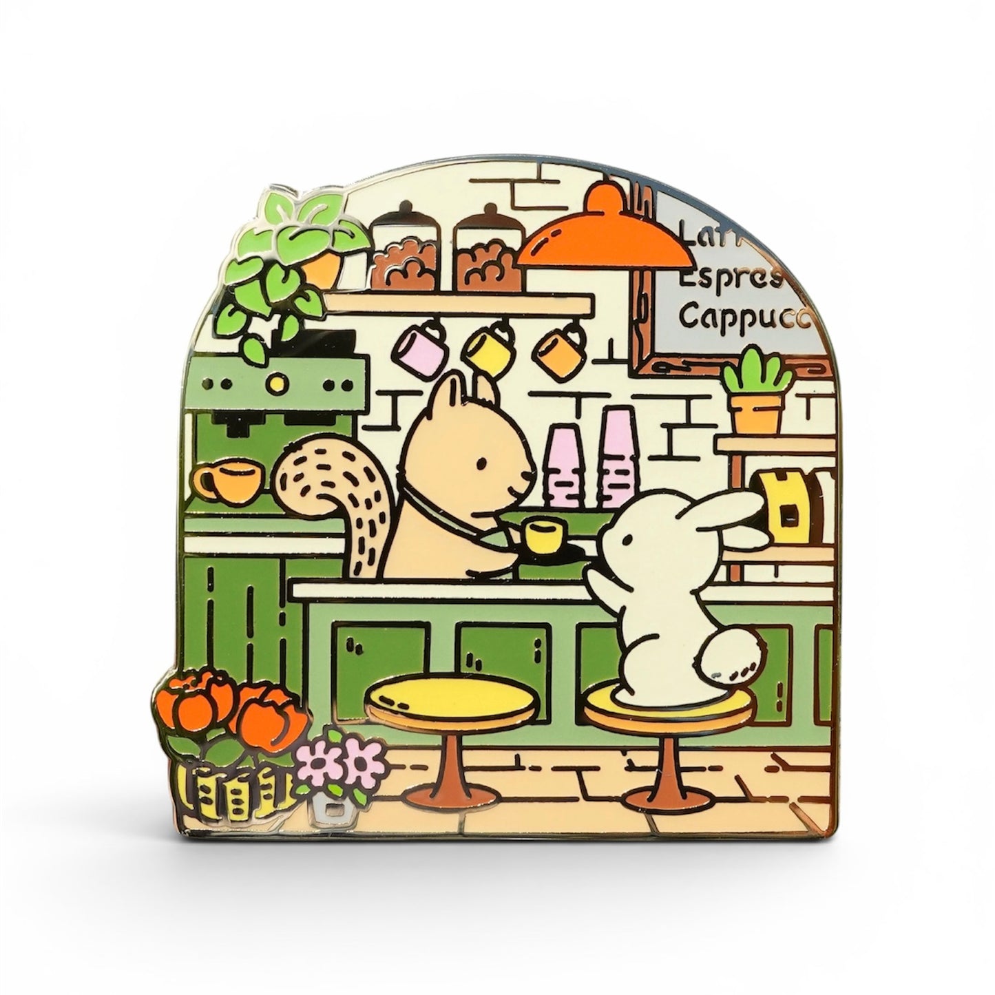 Coffee Shop Premium Enamel Pin