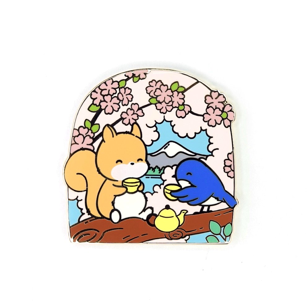 Cocobelly Cherry Blossom Enamel Pin