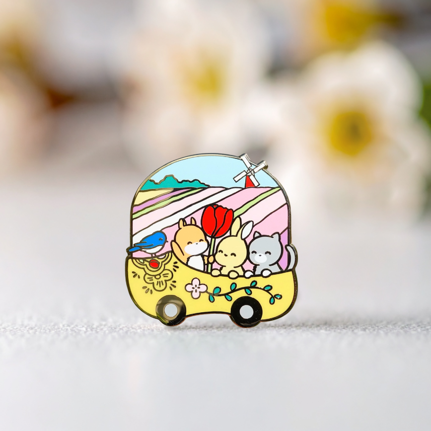 Cocobelly Tulip Festival Enamel Pin
