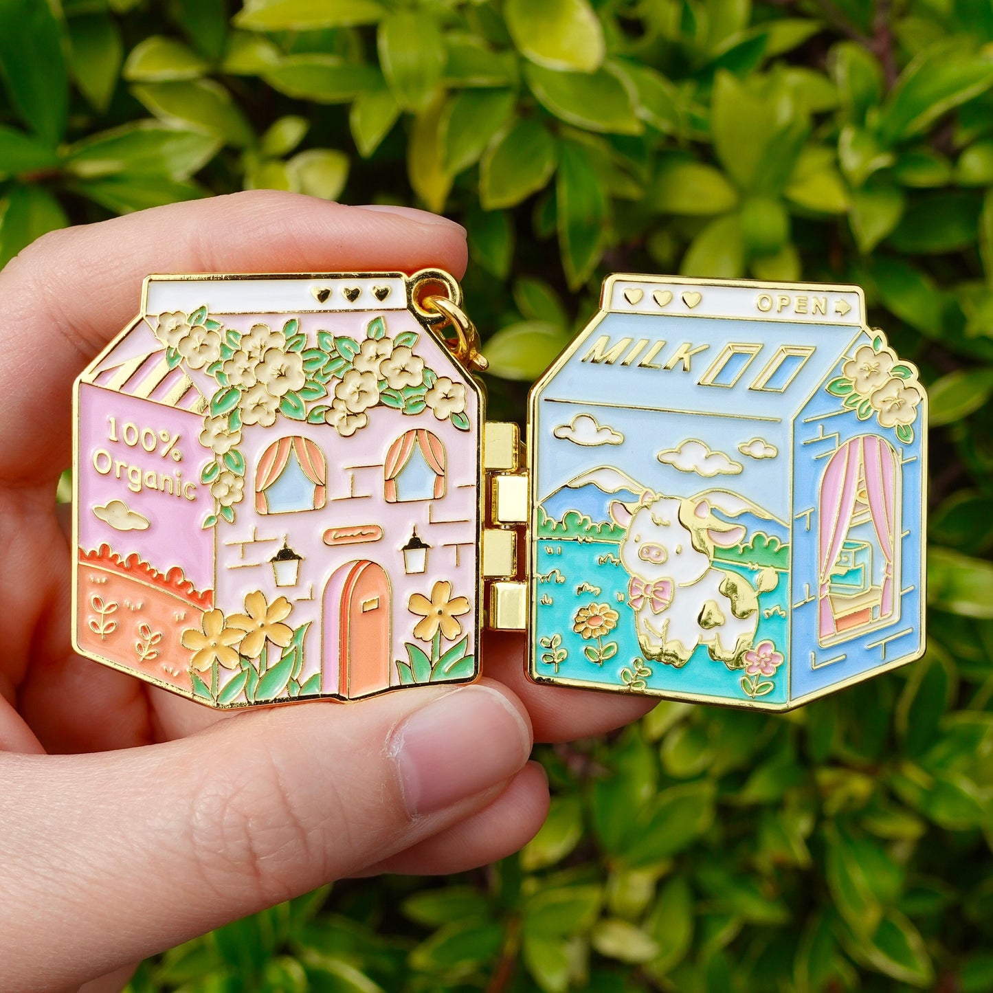Milk Carton Dollhouse Keychain